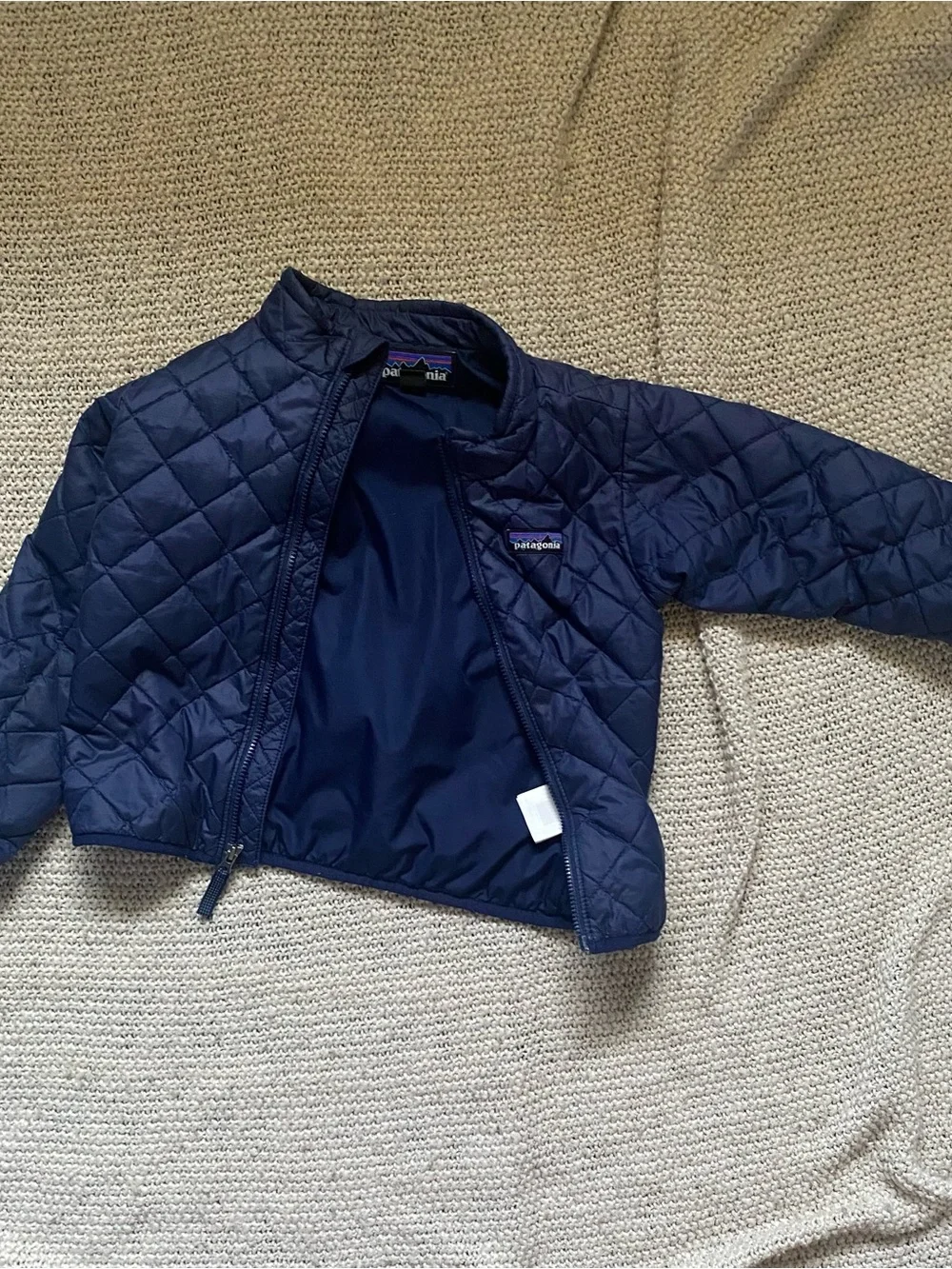 Patagonia Kids Quilted Puffer Jacket - Navy Blue